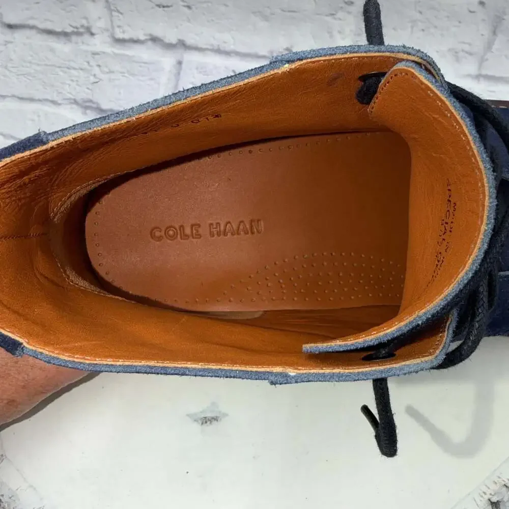 Cole Haan Men's Size 11 Dress Boots Blue Suede Leather Special Order from India
